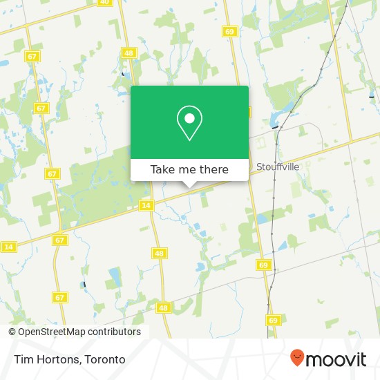 Tim Hortons map