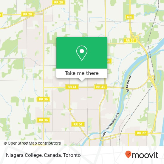 Niagara College, Canada map