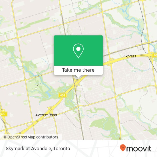 Skymark at Avondale map