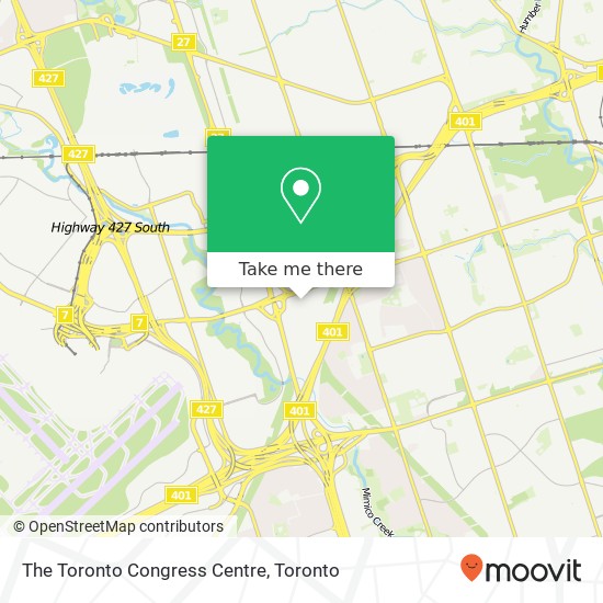 The Toronto Congress Centre map