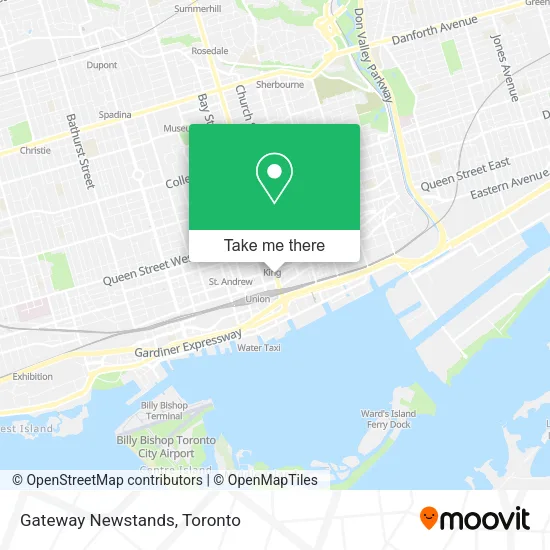 Gateway Newstands map