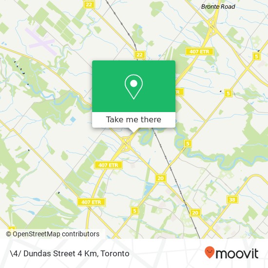 \4/ Dundas Street 4 Km map