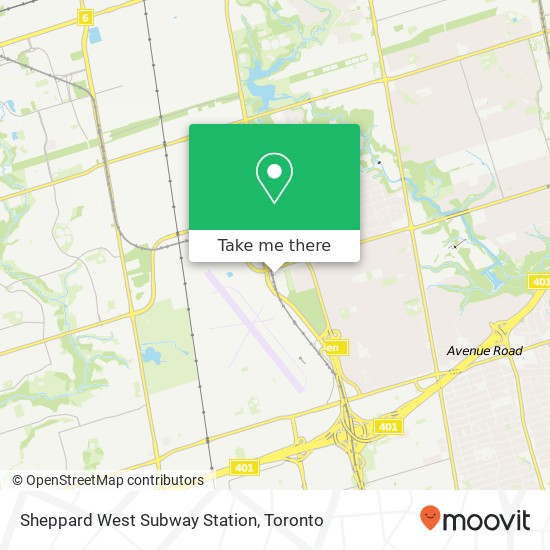 Sheppard West Subway Station plan