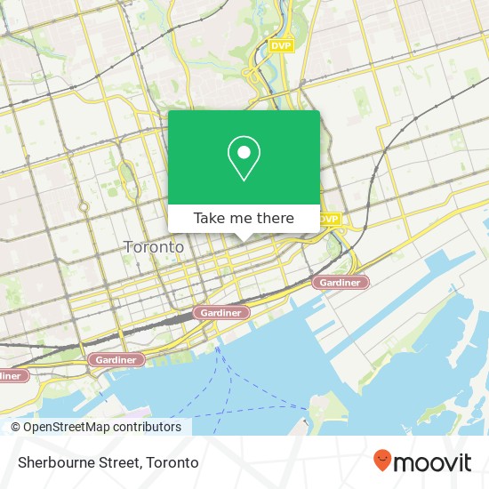 Sherbourne Street map