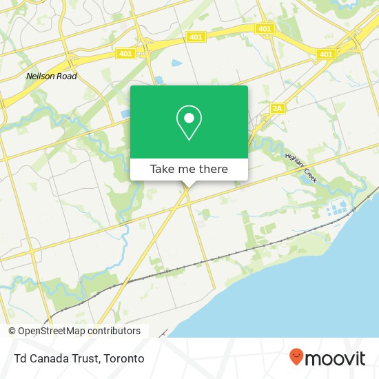 Td Canada Trust map