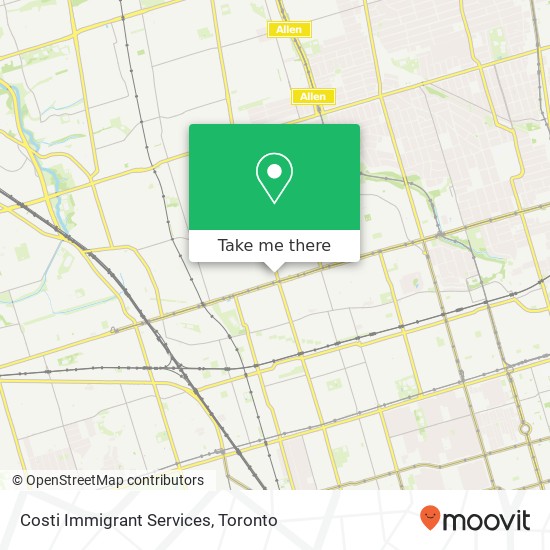 Costi Immigrant Services map