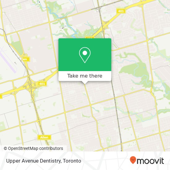 Upper Avenue Dentistry map