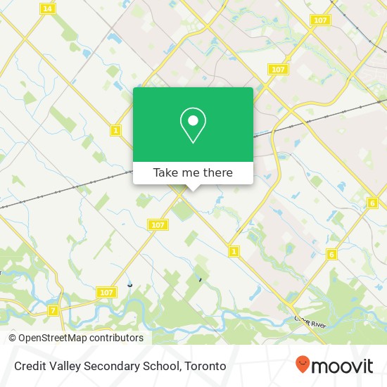 Credit Valley Secondary School map