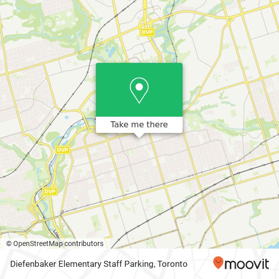 Diefenbaker Elementary Staff Parking map