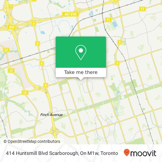 414 Huntsmill Blvd Scarborough, On M1w plan