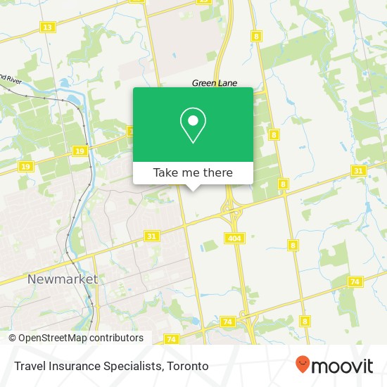 Travel Insurance Specialists map