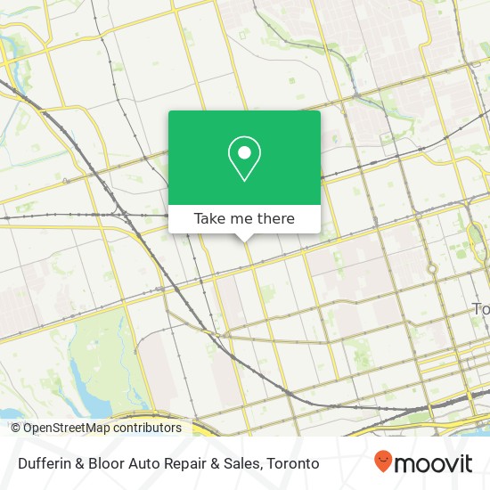 Dufferin & Bloor Auto Repair & Sales plan