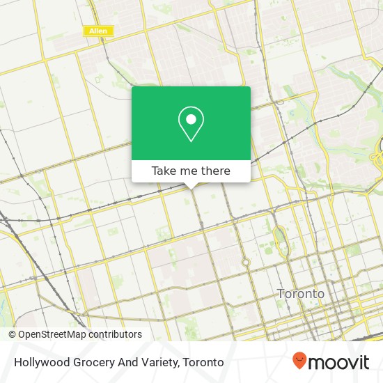 Hollywood Grocery And Variety map
