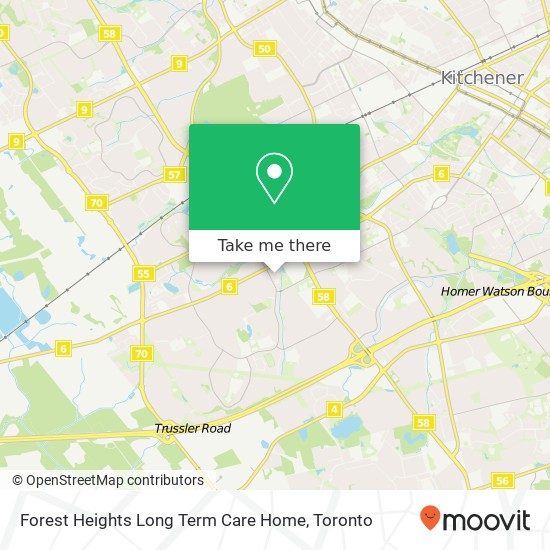 Forest Heights Long Term Care Home map