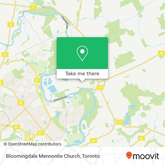 Bloomingdale Mennonite Church map