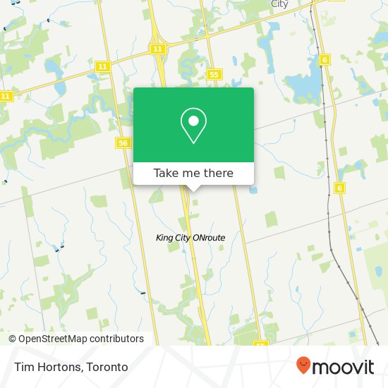 Tim Hortons map