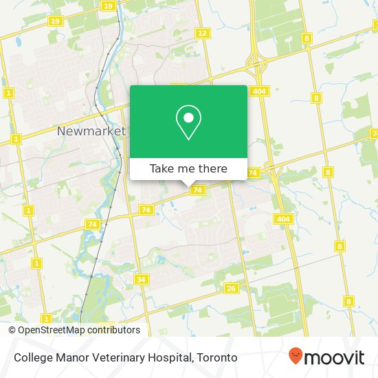 College Manor Veterinary Hospital map