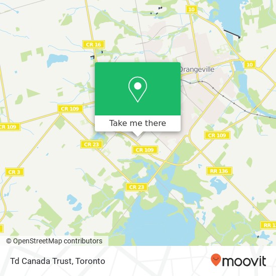 Td Canada Trust map