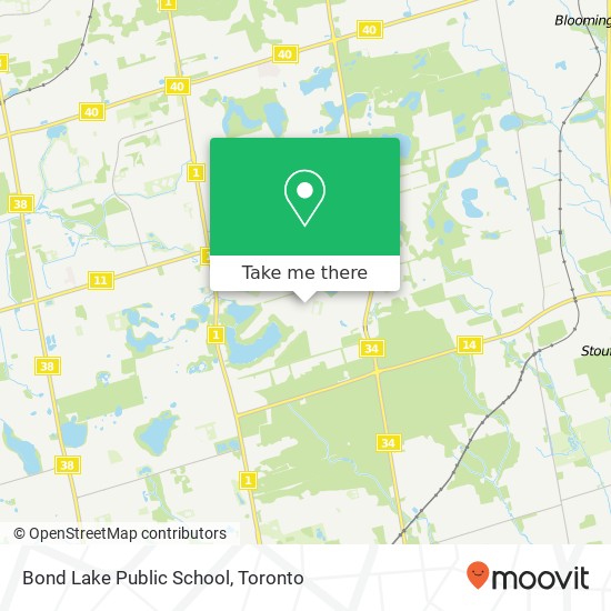 Bond Lake Public School map