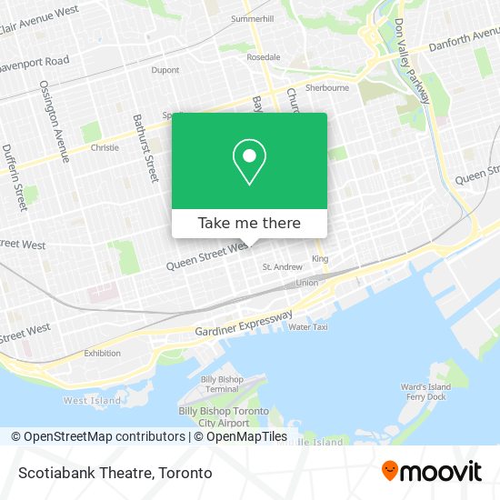 Scotiabank Theatre map