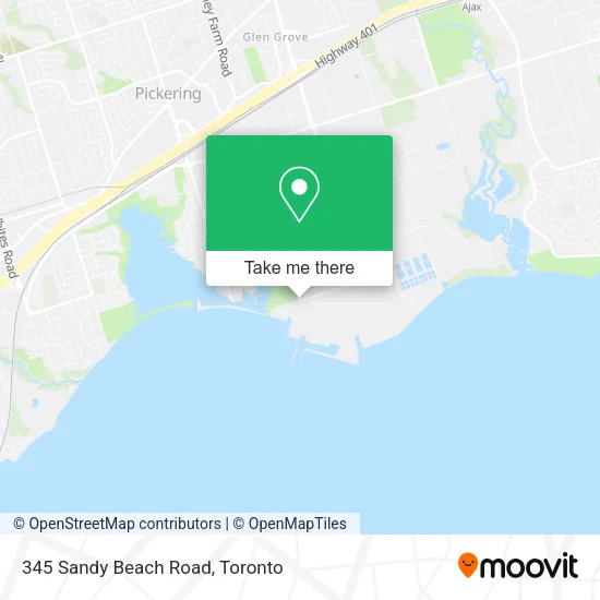 345 Sandy Beach Road map