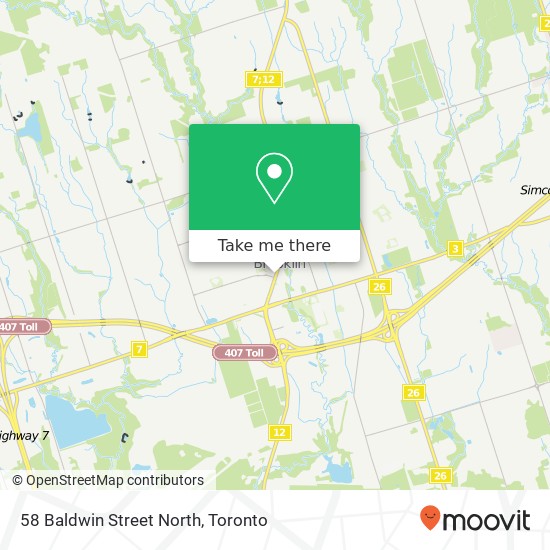 58 Baldwin Street North map