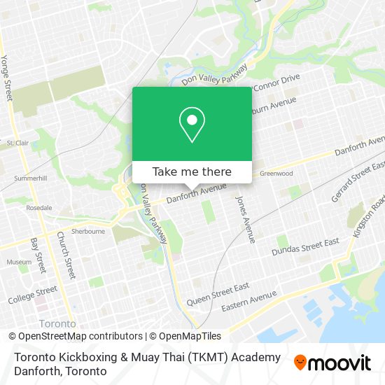 Toronto Kickboxing & Muay Thai (TKMT) Academy Danforth map