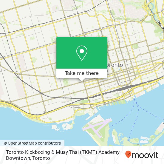 Toronto Kickboxing & Muay Thai (TKMT) Academy Downtown map