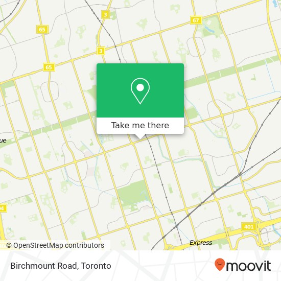 Birchmount Road plan