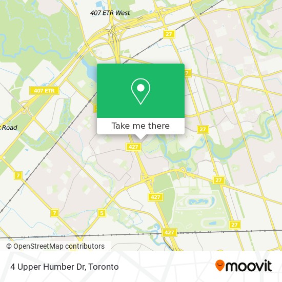 4 Upper Humber Dr map