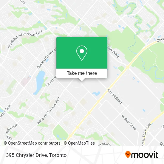 395 Chrysler Drive map