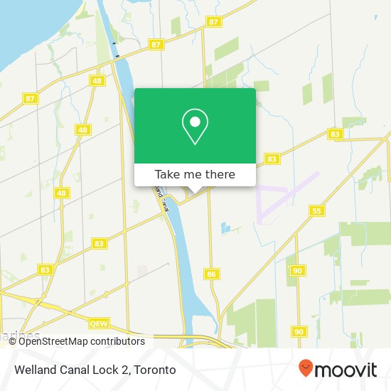 Welland Canal Lock 2 map