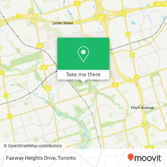 Fairway Heights Drive map