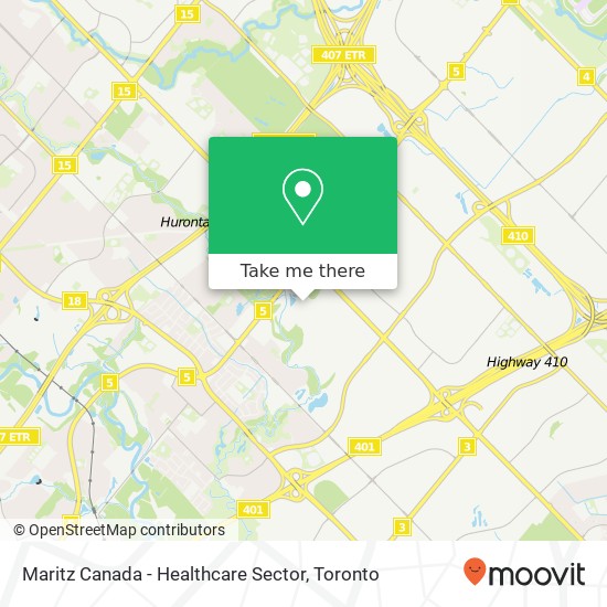 Maritz Canada - Healthcare Sector map