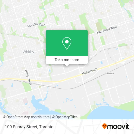 100 Sunray Street map