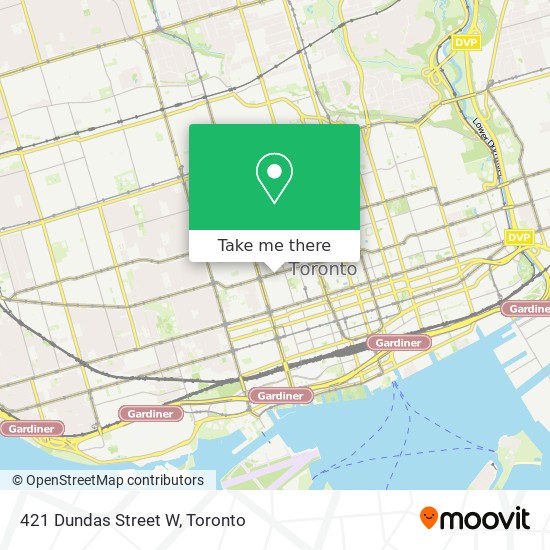 421 Dundas Street W map