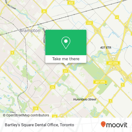 Bartley's Square Dental Office map