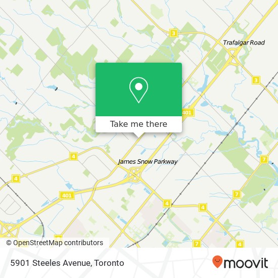 5901 Steeles Avenue map