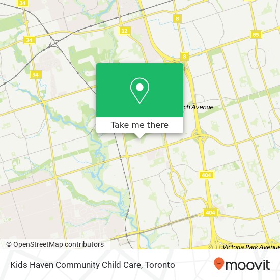 Kids Haven Community Child Care map
