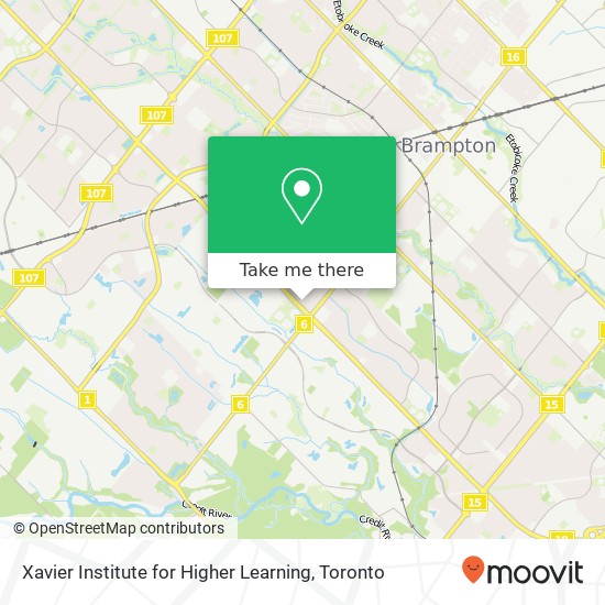 Xavier Institute for Higher Learning map