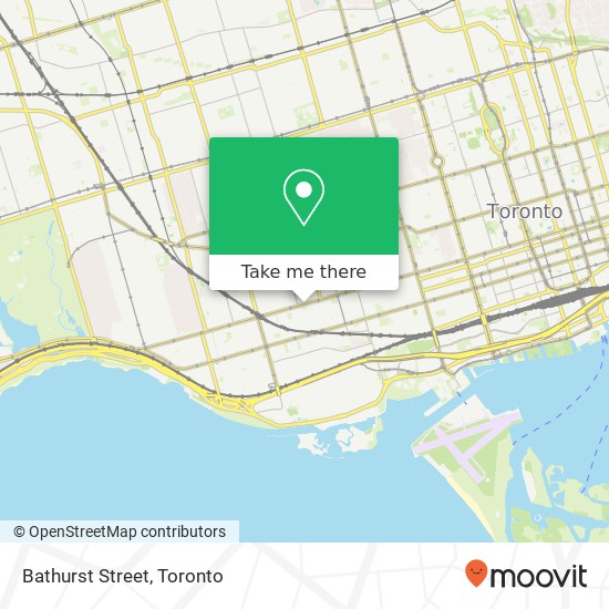 Bathurst Street map