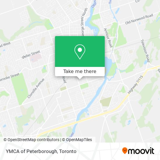 YMCA of Peterborough map