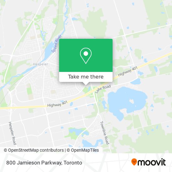 800 Jamieson Parkway map
