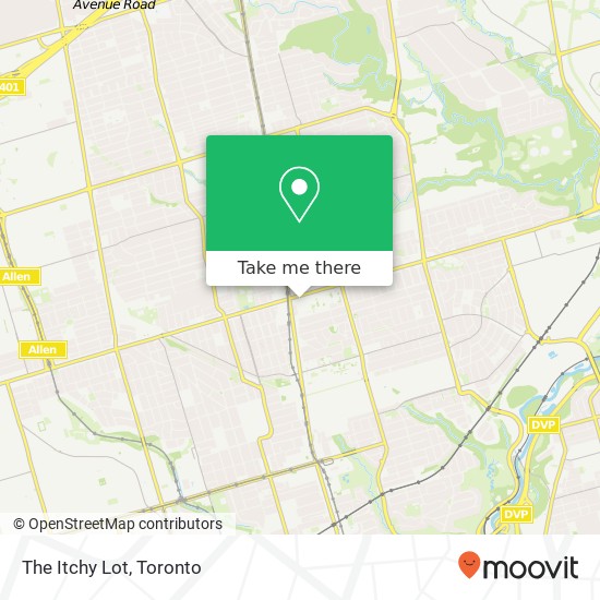 The Itchy Lot map