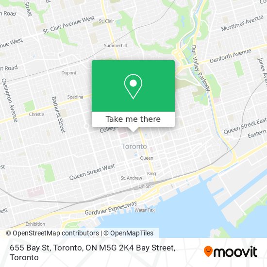 655 Bay St, Toronto, ON M5G 2K4 Bay Street map