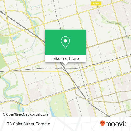 178 Osler Street map