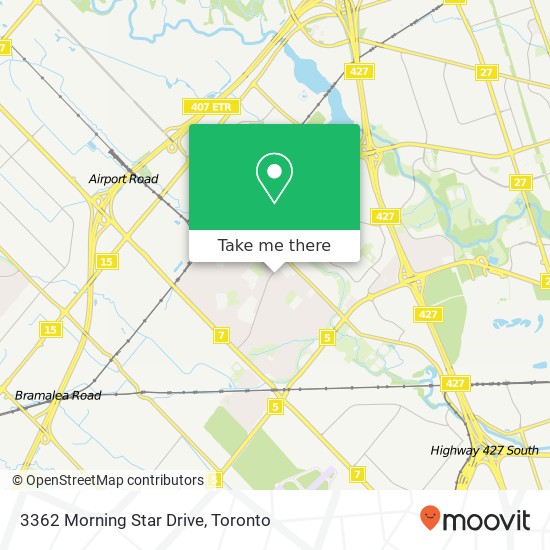 3362 Morning Star Drive map