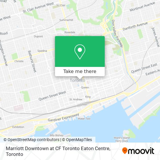 Marriott Downtown at CF Toronto Eaton Centre map