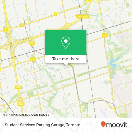 Student Services Parking Garage map