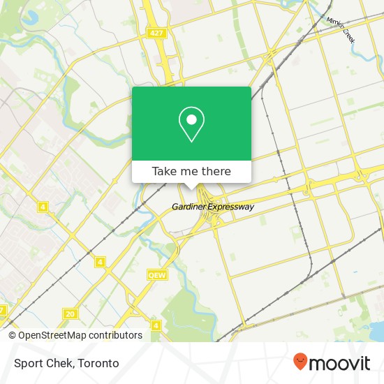 Sport Chek map